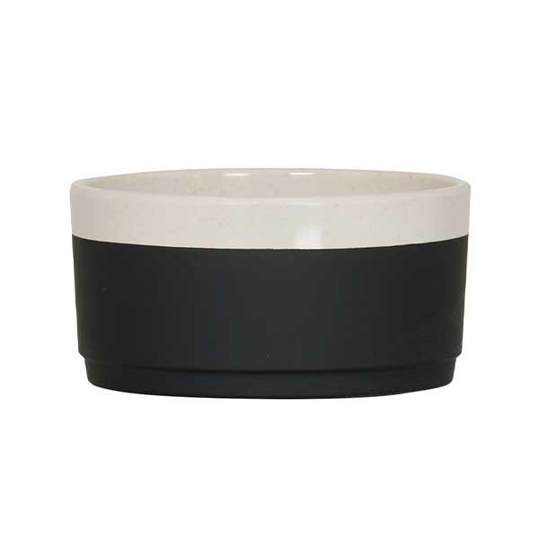 Cal-Mil 26132-5-138 Sorelle 16 oz. Black and Ivory Speckle Bowl