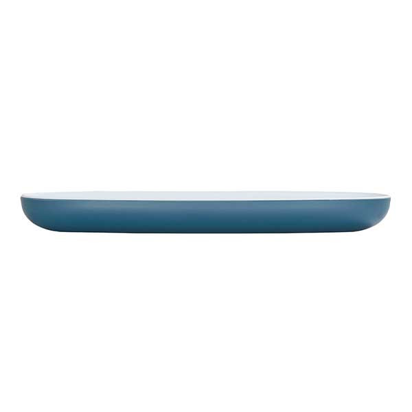 Cal-Mil 24106-618-11115 Sophie 6" x 18" Stone Blue and White Platter