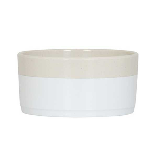 Cal-Mil 26132-6-139 Sorelle 30 oz. White and Ivory Speckle Bowl
