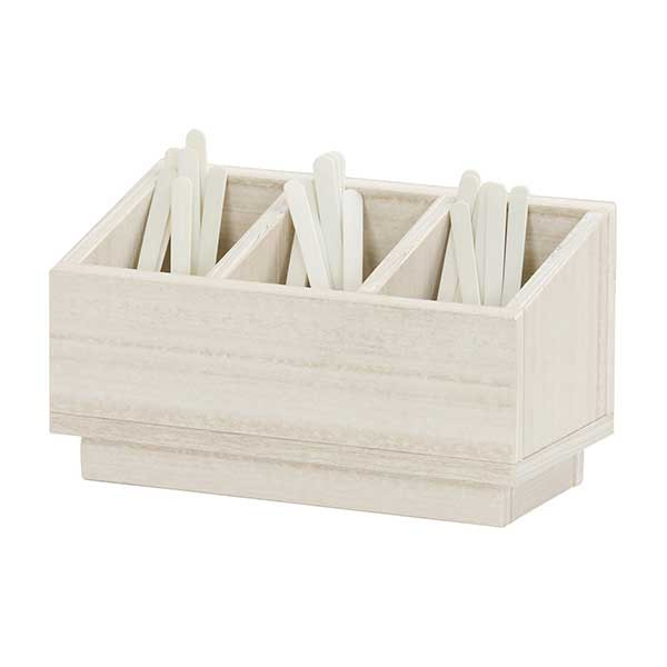 Cal-Mil 28617-141 Vista 3 Section Flatware Organizer, Coastal