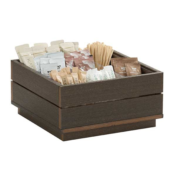 Cal-Mil 28610-140 Vista 9-Section Condiment Organizer, Mocha