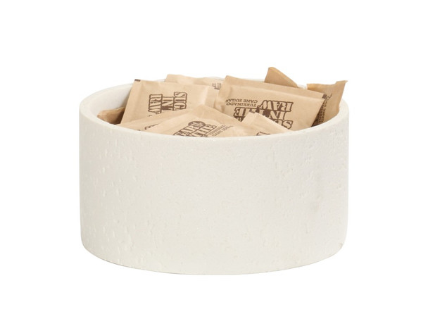 Cal-Mil 28004-3-103 Resin Ivory 6" x 3" Reversible Riser