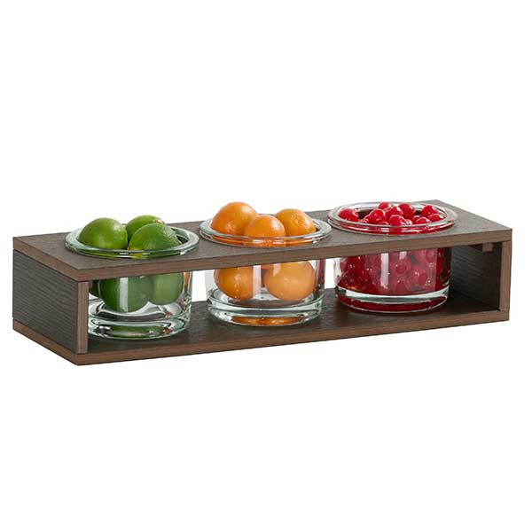 Cal-Mil 28604-5-140 Vista 32 oz. Jar Display, Mocha