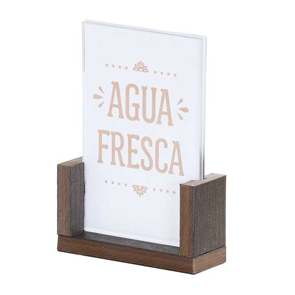 Cal-Mil 28622-46-140 Vista U-Frame 4" x 6" Cardholder, Mocha