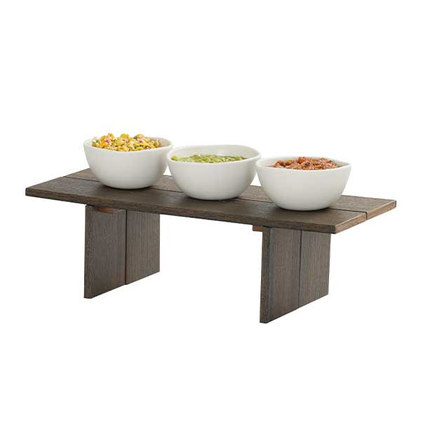 Cal-Mil 28600-6-140 Vista 20" x 8" x 6" Rectangular Riser, Mocha