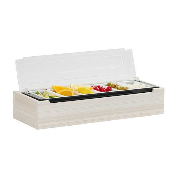 Cal-Mil 28614-141 Vista 6 Section Bar Organizer, Coastal