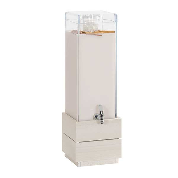 Cal-Mil 28605-3-141 Vista 3 gal. Beverage Dispenser, Ice Chamber, Square, Coastal