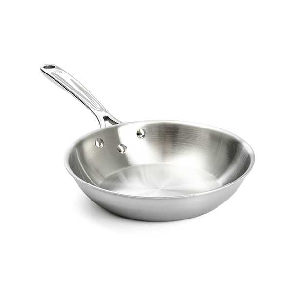 Browne 5724152 Thermalloy 8" Fry Pan, Tri-Ply, ProGrip Handle, 18/8 Stainless Steel