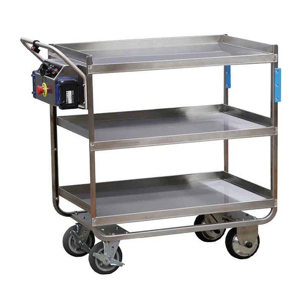 Lakeside 173670 Electric Utility Cart 21" x 33", 3 Shelf, 700 lb. Capacity