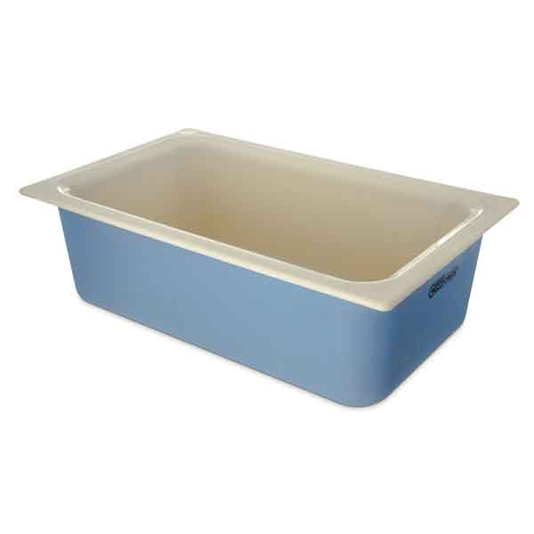 Carlisle CM1100C1402 Coldmaster CoolCheck Full Size Food Pan, 6" Deep, White/Blue