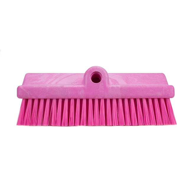 Carlisle 40423EC26 Sparta 10" Floor Scrub Brush Head, Pink