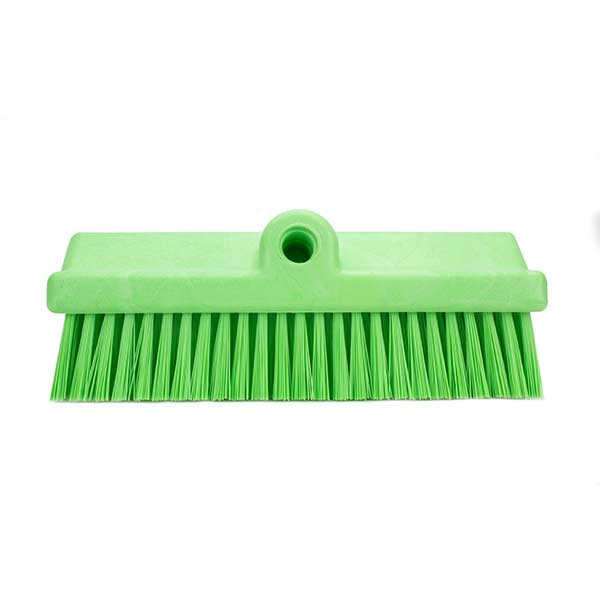 Carlisle 40423EC75 Sparta 10" Floor Scrub Brush Head, Lime