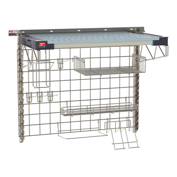 Metro SW-1836S4-30-PIZZA SmartWall Life 36" x 18" Wall Shelving Pizza Prep Kit