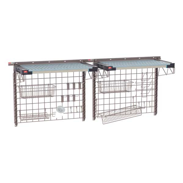 Metro SW-1872K4-30-SINK SmartWall 72" x 18" Wall Shelving Wide Sink Kit, 2-Shelf