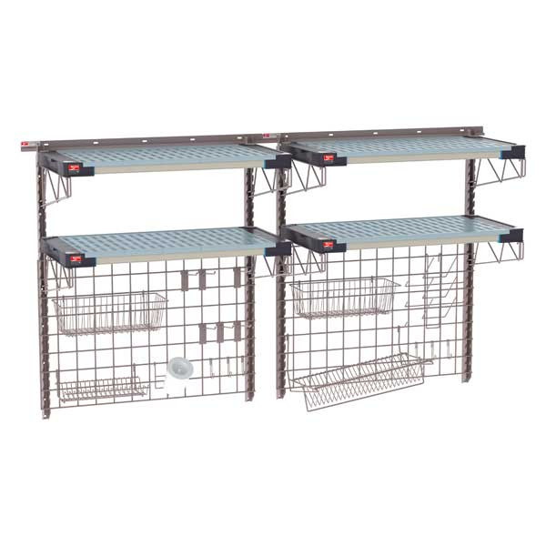 Metro SW-1872K4-45-SINK SmartWall 72" x 18" Wall Shelving Wide Sink Kit, 4-Shelf