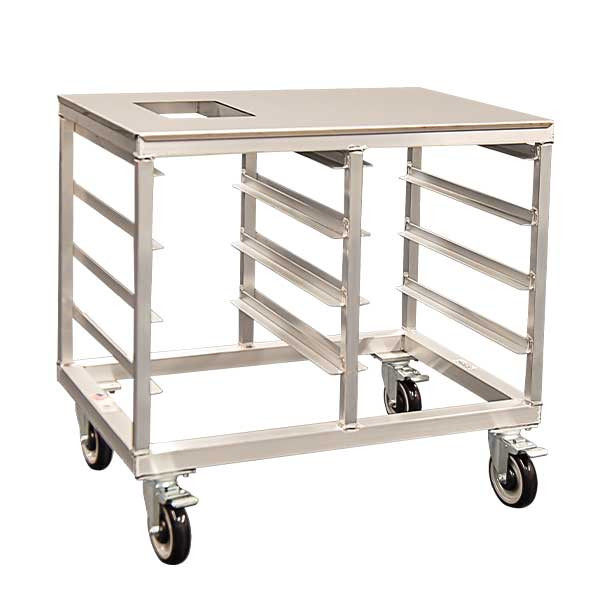 New Age 54380 Chop & Drop Mobile Prep Table & Chopper Station