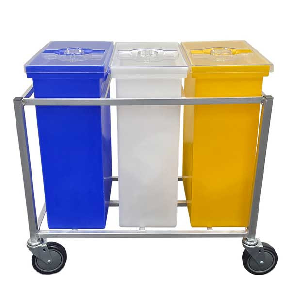 Winholt 148PIB Triple Ingredient Bin, Mobile