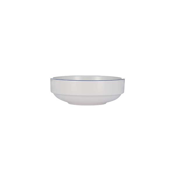Libbey 114227 Porcelana Linea 34 oz. Nestabowl, Porcelain, Blue Band