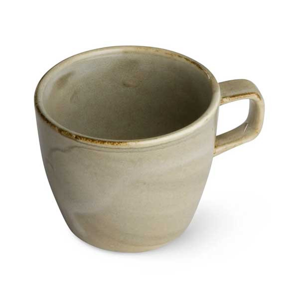 Bon Chef 2300053P Harbour Tavola 7.5 oz. Mug, Porcelain, Reactive Gray