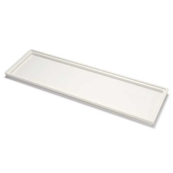 Bon Chef EZ-12L-1PWHT Ez-Fit 1/2 Long Smart Tile, Aluminum, Pearl White