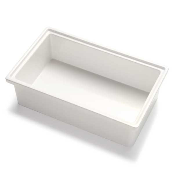 Bon Chef EZ-14-3PWHT Ez-Fit 1/4 Size Smart Bowl, Aluminum, Pearl White