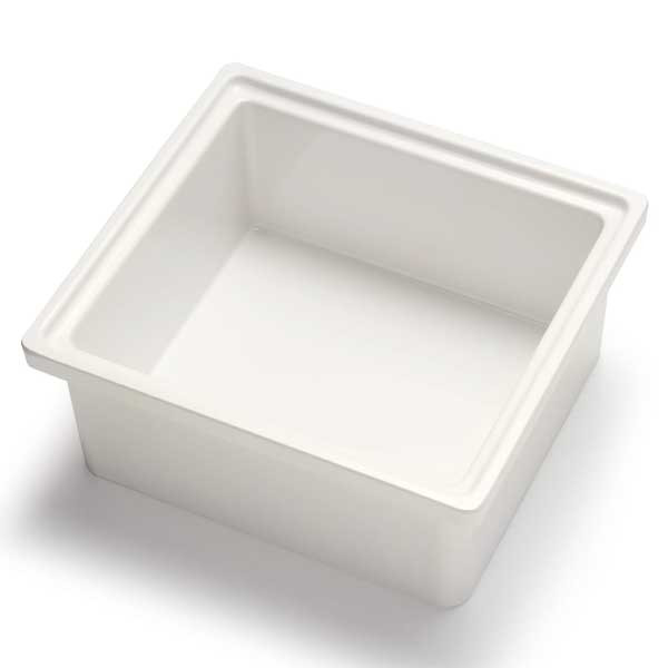 Bon Chef EZ-16-3PWHT Ez-Fit 1/6 Size Smart Bowl, Aluminum, Pearl White