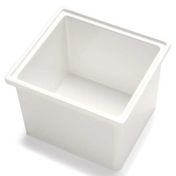 Bon Chef EZ-16-5PWHT Ez-Fit 1/6 Size Deep Smart Bowl, Aluminum, Pearl White