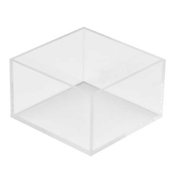 Cal-Mil 1395-12 Cater Choice 5" x 5" x 3"H Square Tray, Acrylic, Clear