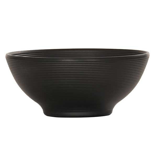 Cal-Mil 24111-7-13 Charlotte Collection 30 oz. Soup Bowl, Melamine, Black
