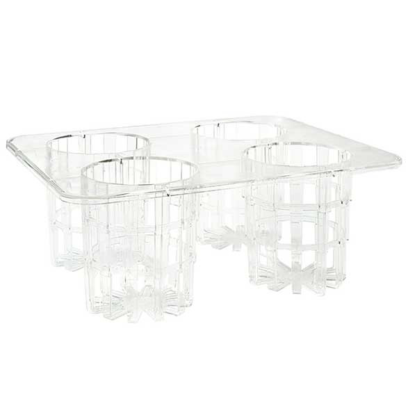 GET SDB-32-PC-RACK Salad Dressing Bottle Rack, 4-Slots, Plastic