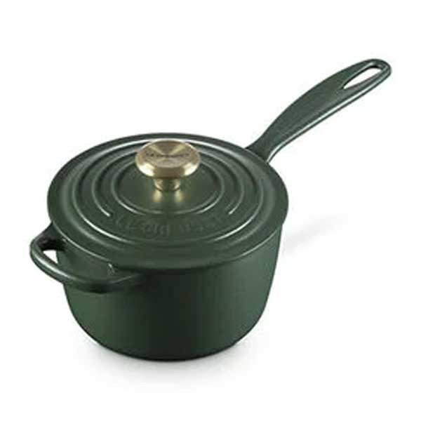 Le Creuset 21181016098071 Signature 1.75 qt. Saucepan, Enameled Cast Iron, Foret