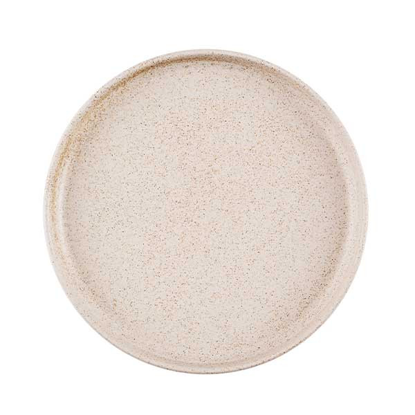 Churchill SEBW21EP1 Emerge 8-1/4" Walled Plate, Stoneware, Speckled White