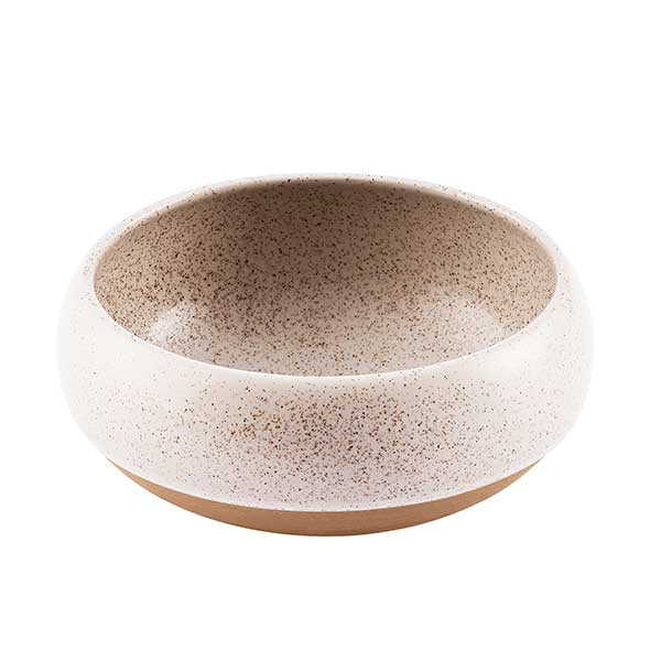 Churchill SEBWEM401 Emerge 40 oz. Deep Bowl, Stoneware, Speckled White
