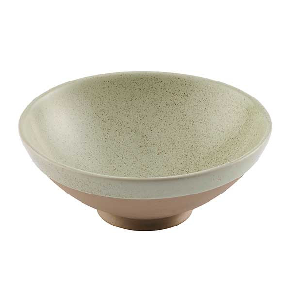Churchill SESGEU201 Emerge 35.2 oz. Ramen Bowl, Stoneware, Speckled Green