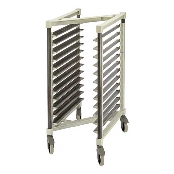Cambro UZR1826HP12480 Camshelving Ultimate Z-Rack, Half Size, Mobile, Composite