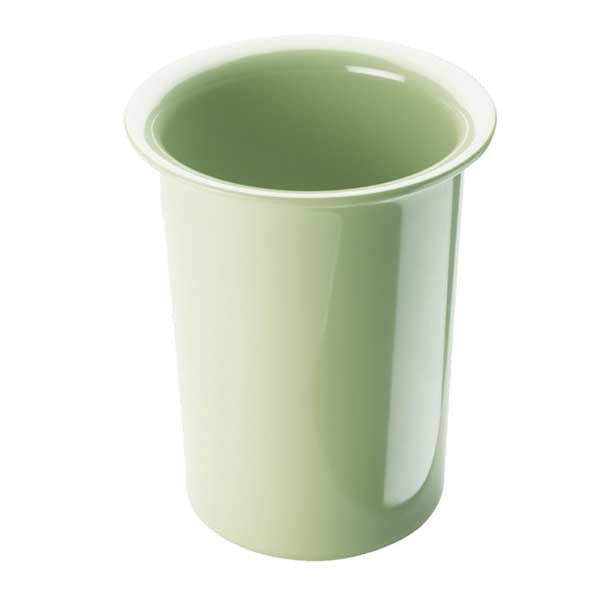 Cal-Mil 1017-63 4-1/2" x 5-1/2"H Cutlery Cylinder, Melamine, Sage Green