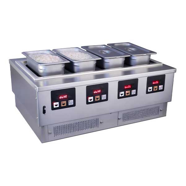 Hatco IRC-4 4-Zone Induction Rice Cooker, (4) 20-Cup Pans, 208V, 1 Phase