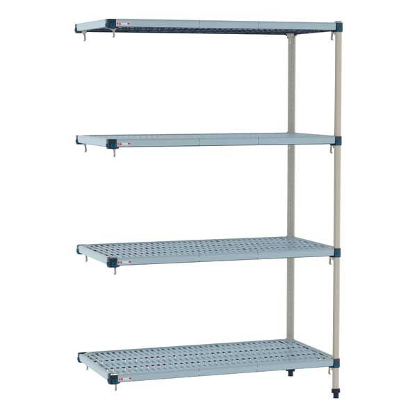 Metro MQ-2436G-74-A4 MetroMax Q 36" x 24" x 74"H 4-Tier Add-On Shelving Unit