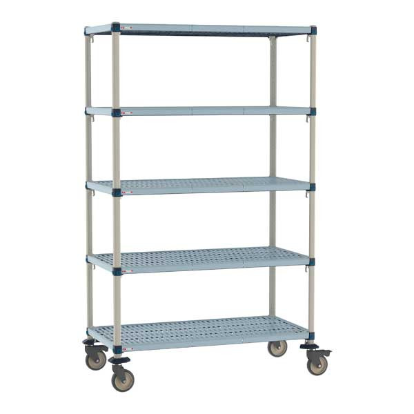 Metro MQ-2436G-80-M5 MetroMax Q 36" x 24" x 80"H 5-Tier Mobile Shelving Unit