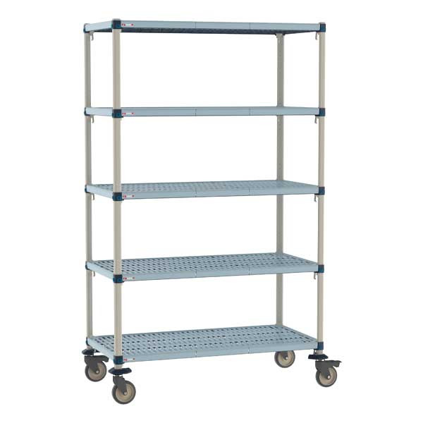 Metro MQ-2448G-80-M5 MetroMax Q 48" x 24" x 80"H 5-Tier Mobile Shelving Unit