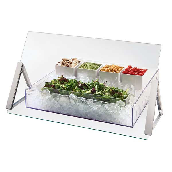 Cal-Mil 3478-3-39 30" Portable Single-Sided Sneeze Guard