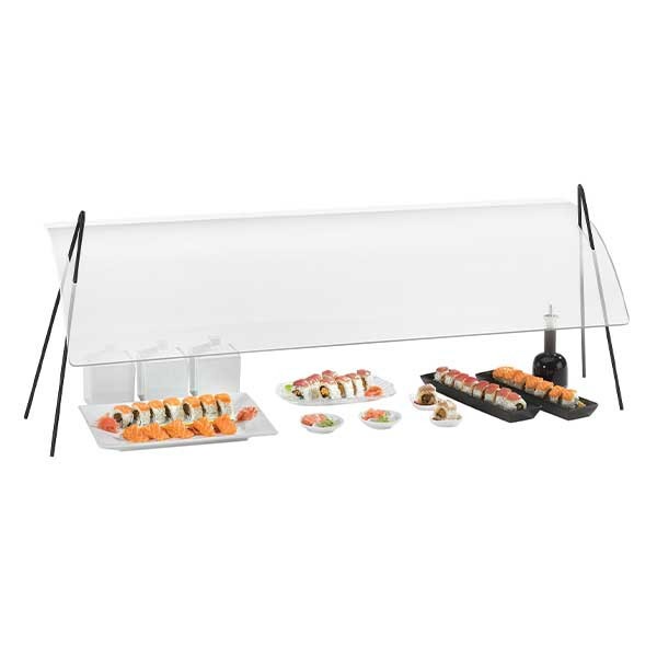 Cal-Mil 1458-30 30" Portable Single-Sided Sneeze Guard