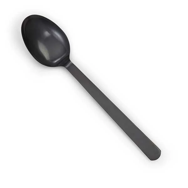 American Metalcraft BLSP Vintage 13-1/4" Solid Spoon, Black