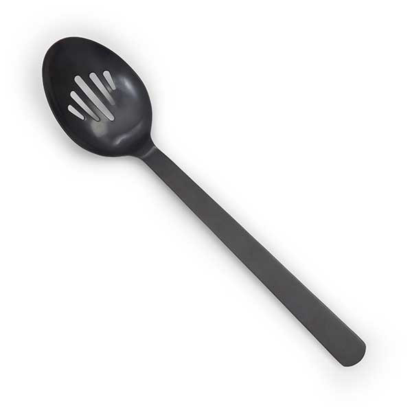 American Metalcraft BLSS Vintage 13-1/4" Solid Spoon, Black