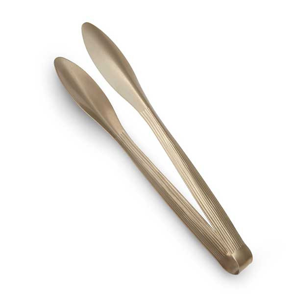 American Metalcraft CWVT2 Wavy 11-3/4" Serving Tongs, Champagne