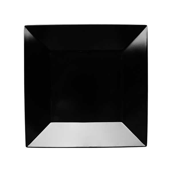 GET ML-104-BK Siciliano 10" Square Plate, Melamine, Black