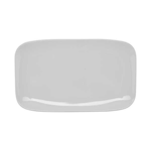 GET CS-6103-W Siciliano Mama Mia 11-1/4" x 7" Rectangular Platter, Melamine, White - 12/Case