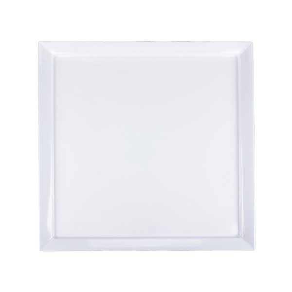 GET ML-244-W Siciliano 24" Square Display Plate, Melamine, White