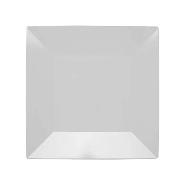 GET ML-104-W Siciliano 10" Square Plate, Melamine, White