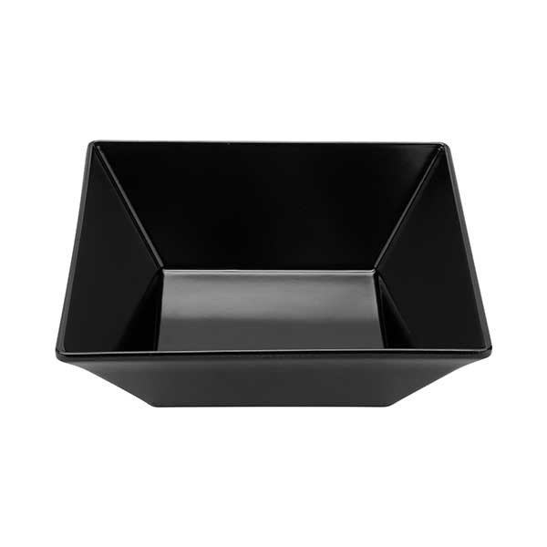GET ML-246-BK Siciliano 1.6 qt. Square Bowl, Melamine, Black